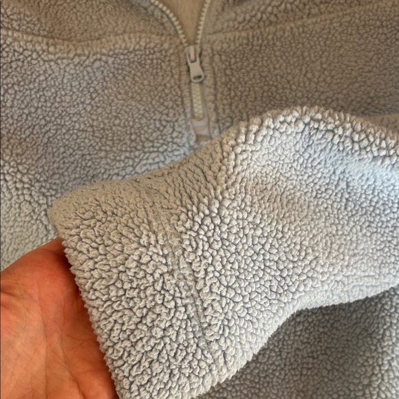 Vineyard Vines Pale Blue Sherpa Quarter-Zip Pullover - Picture 5 of 5